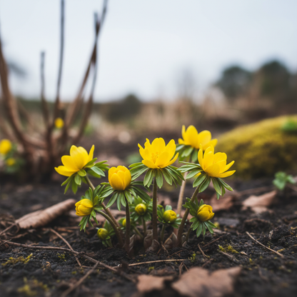 Eranthis Hyemalis Buttercup-Like Flowers Seeds for Garden Planting