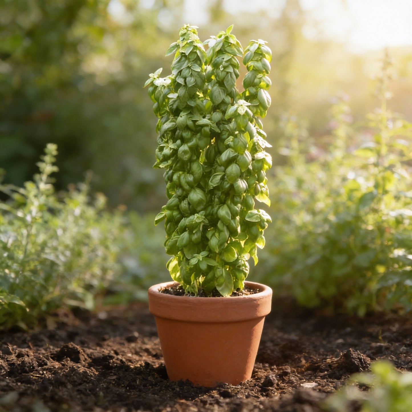 Basil Everleaf Emerald Towers Seeds – Premium Long-Lasting Culinary Basil