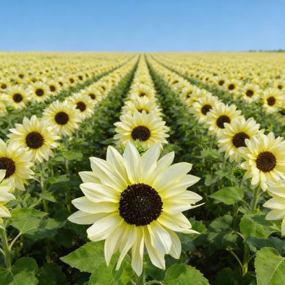 Italian White Sunflower Seeds for Garden Planting