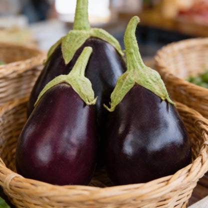 Organic Aubergine Meatball Seeds for Planting – Gardening Seeds