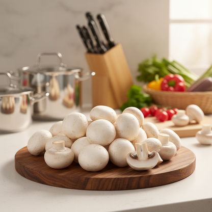 White Button Mushroom Seeds / Spawn – Grow Fresh, Versatile Mushrooms at Home