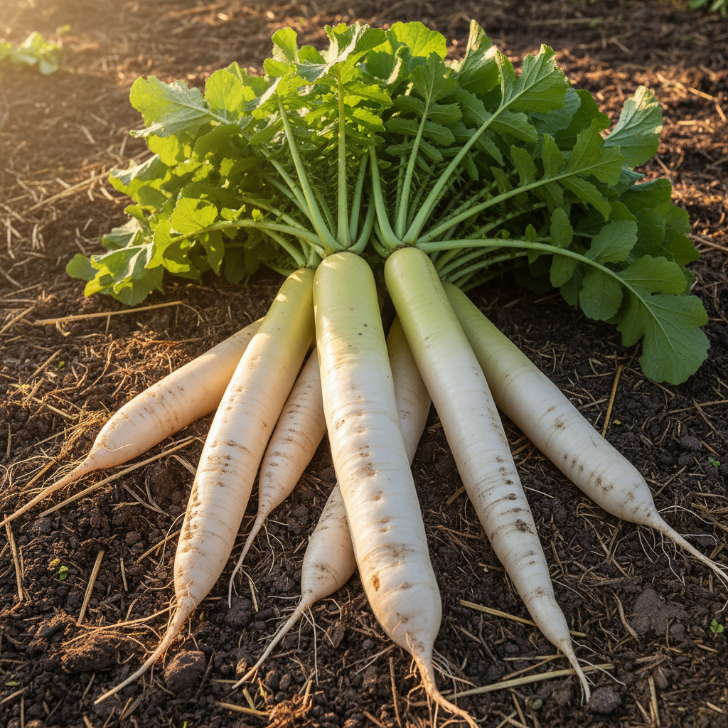 Mooli Minowase Radish Seeds – Crisp & Mild White Radish