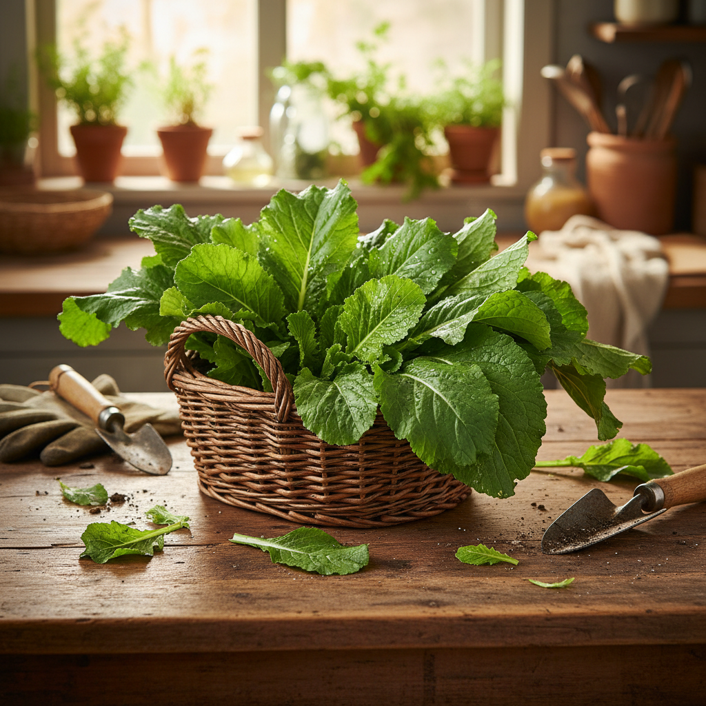 Golden Harvest Mustard Green Seeds for Planting – Leafy Greens for Home Gardens