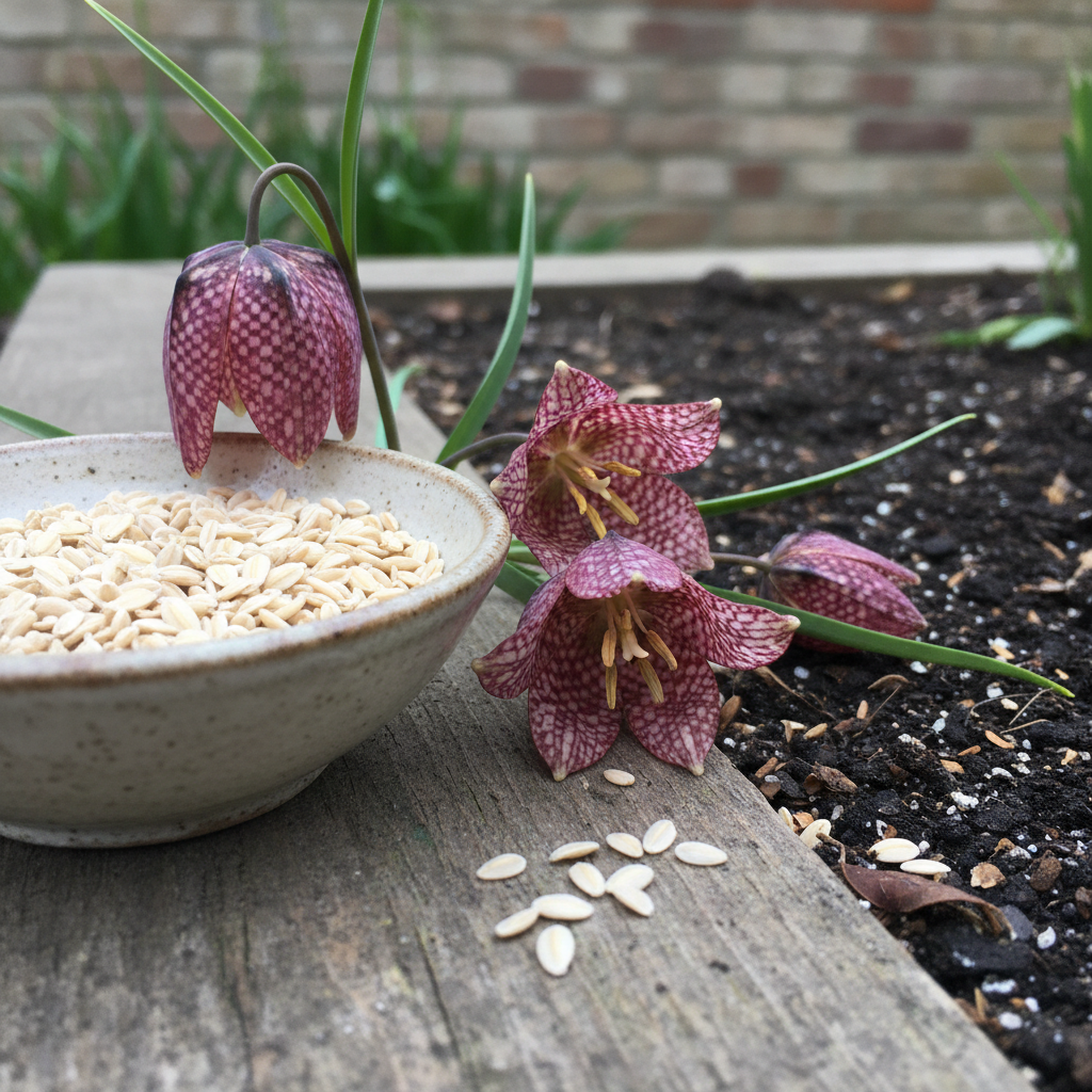 Fritillaria Meleagris Seeds - Checkered Lily Flower Seeds for Garden