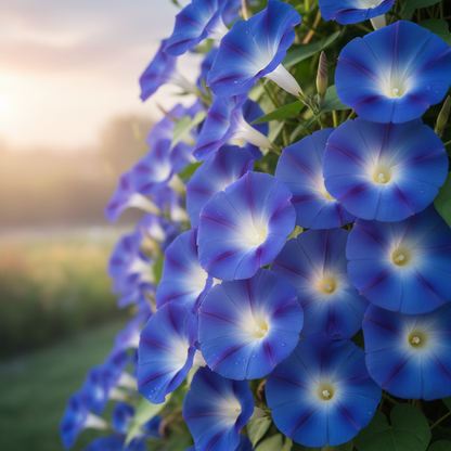 Morning Glory Heavenly Blue Flower Seeds - Sky Blue Climbing Flower Seeds for Garden