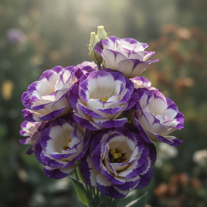 Purple & White Lisianthus Flower Seeds – Elegant Dual-Tone Blooms