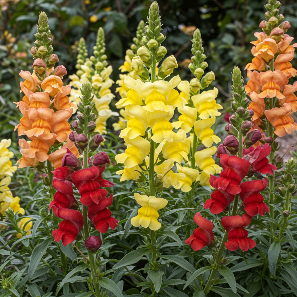 Bi-Color Orange and Yellow Snapdragon Flower Seeds for Garden Planting
