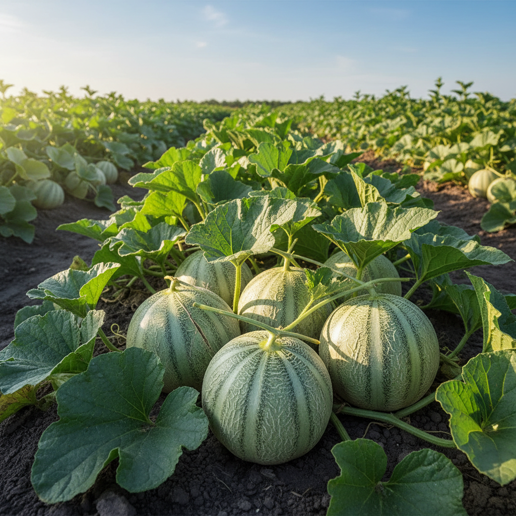 Early Silver Line Melon Seeds – Sweet & Juicy Summer Melon for Home Gardening
