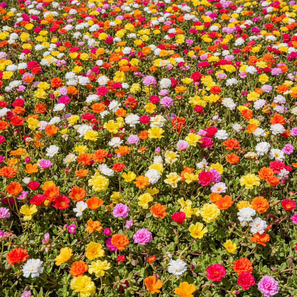 Portulaca Oleracea Scarlet Shades Flower Seeds for Planting