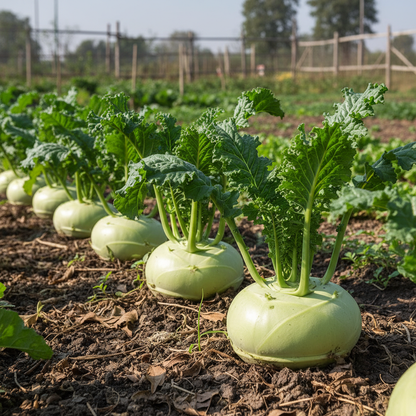 Knol Khol White Desi Vegetable Seeds – Crisp & Nutritious Kohlrabi