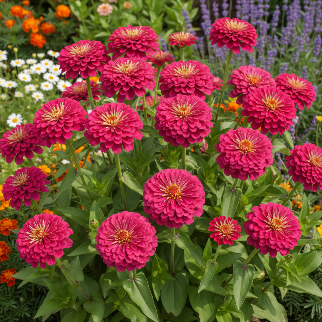 Zinnia Imported Dark Pink Flower Seeds for Planting