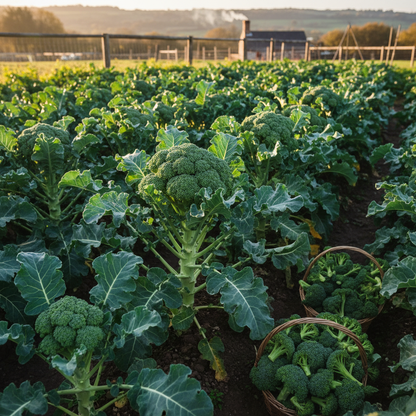 Broccoli Calabrese Green Sprouting Seeds – Heirloom High-Yield Vegetable Seeds