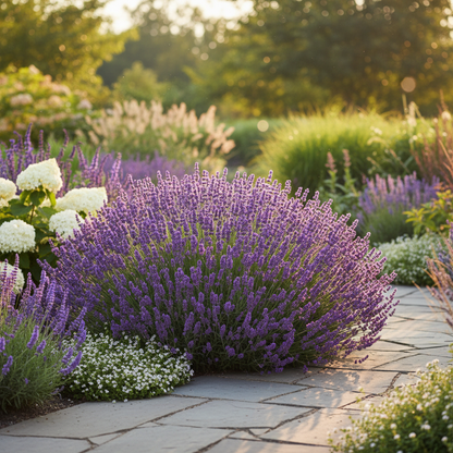 Compact Deep Purple Lavender Variety with Rich Fragrant Blooms