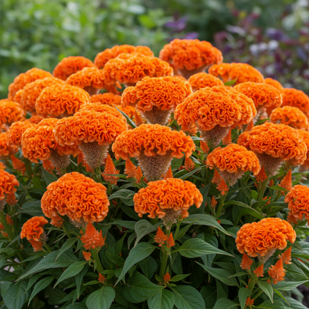 Orange Celosia Flower Seeds for Bright Garden Displays