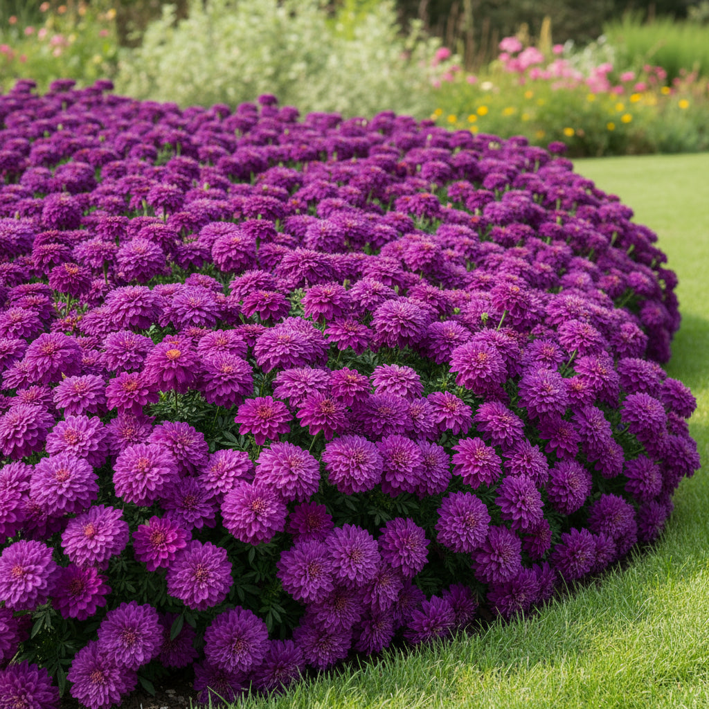 Purple Blue Marigold ‘Glinda’ Flower Seeds – Vibrant Long-Lasting Annual Blooms