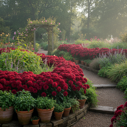 Dark Red Chrysanthemum Flower Seeds for Planting