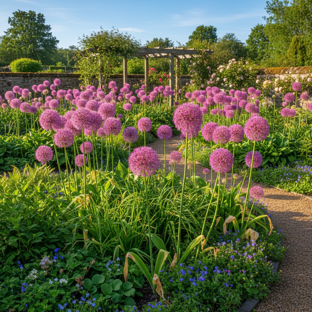 Pink Allium Giganteum Seeds – Rare Soft Pink Blooms