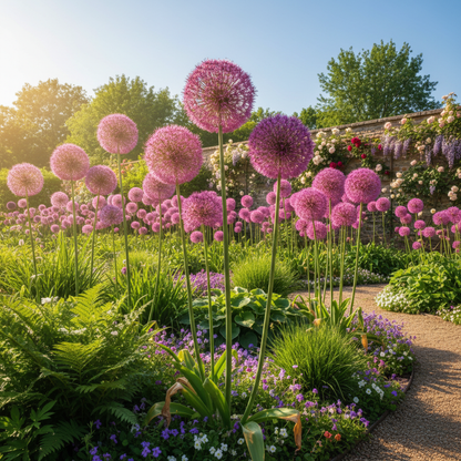 Pink Allium Giganteum Seeds – Rare Soft Pink Blooms