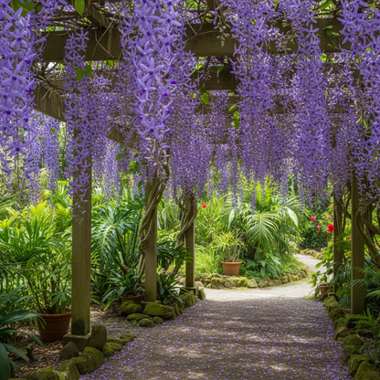 Petrea Volubilis Seeds - Queens Wreath Flower Seeds for Garden