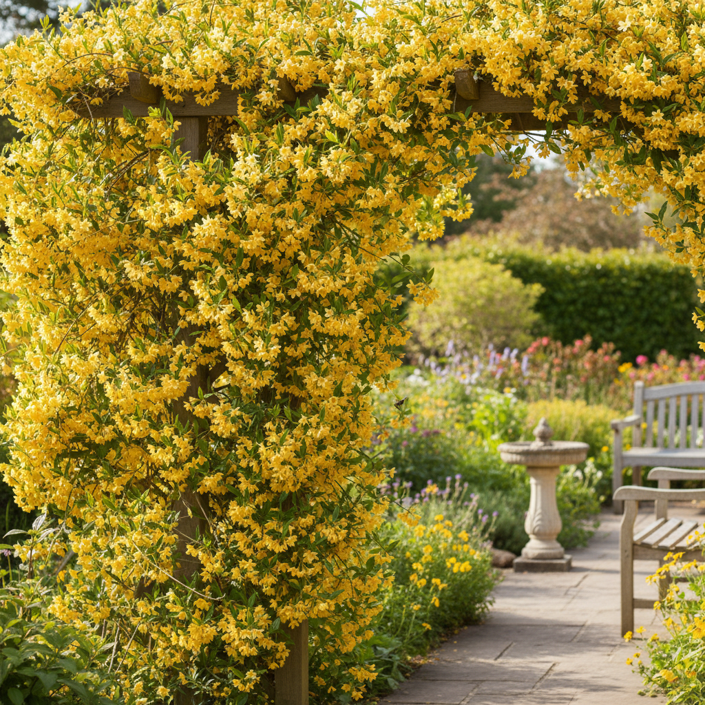 Yellow Jasmine Perennial Vine Flower Seeds - Yellow Jasmine Flower Seeds for Garden