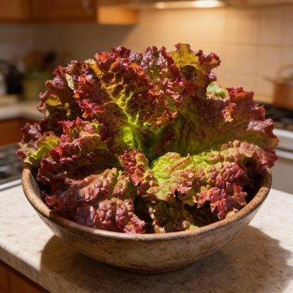 Lollo Rosso Lettuce Seeds - Heirloom Lettuce Seeds for Home Garden