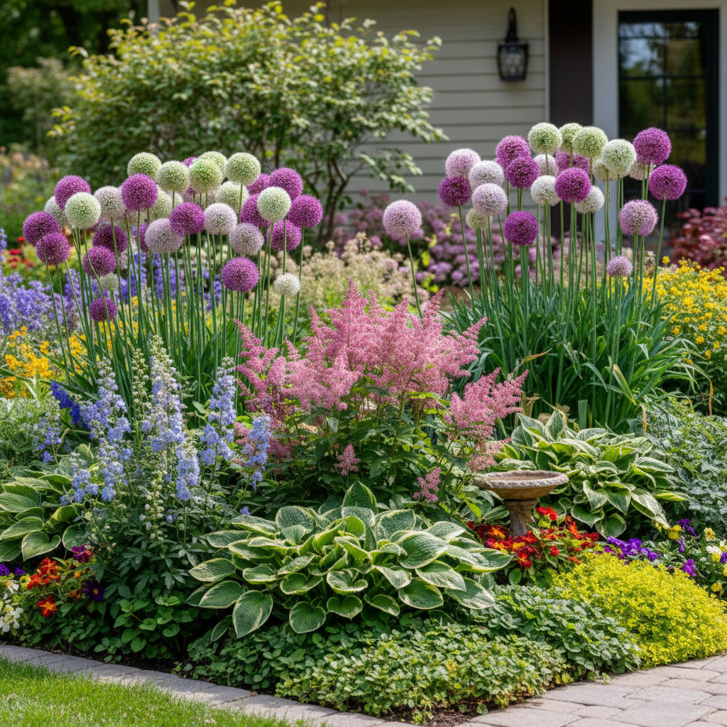 Giant Allium Giganteum Flower Seeds for Planting – Stunning Perennial Blooms