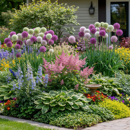 Giant Allium Giganteum Flower Seeds for Planting – Stunning Perennial Blooms