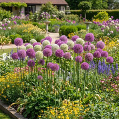 Giant Allium Giganteum Flower Seeds for Planting – Stunning Perennial Blooms