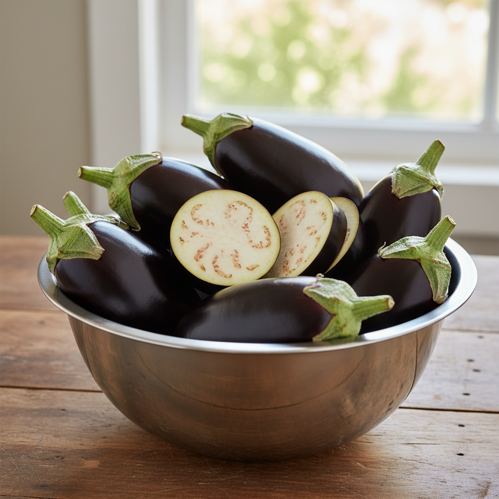 Organic Black Beauty Brinjal Eggplant Seeds for Planting