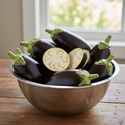 Organic Black Beauty Brinjal Eggplant Seeds for Planting