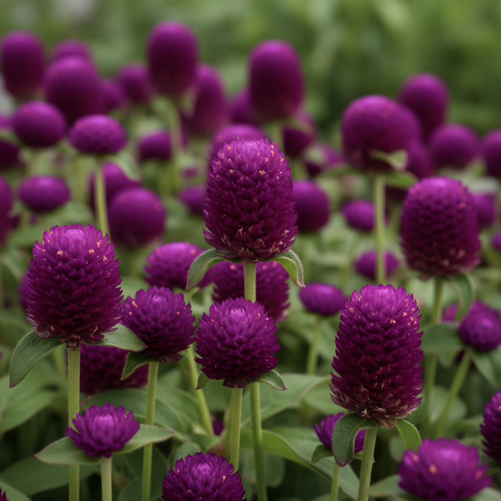 Gomphrena Globosa Ribena Ruffles Seeds for Garden Planting