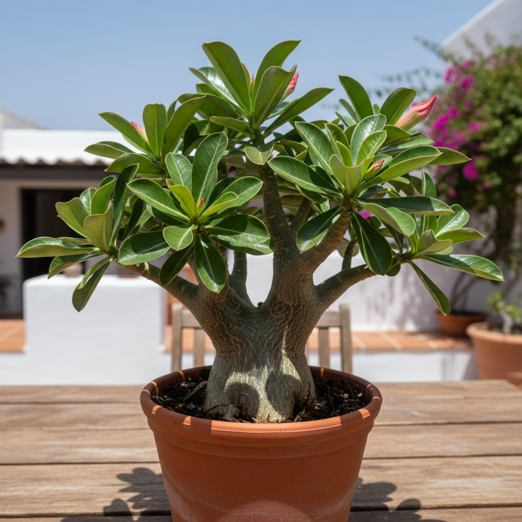 Light Lemon Adenium Flower Seeds - Desert Rose Flower Seeds for Garden