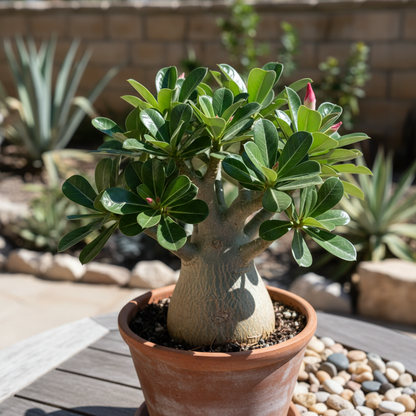 Light Lemon Adenium Flower Seeds - Desert Rose Flower Seeds for Garden