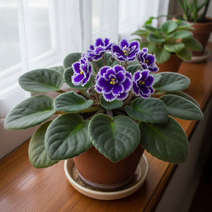 African Violet Exotic Purple Flower Seeds - African Violet Flower Seeds for Garden