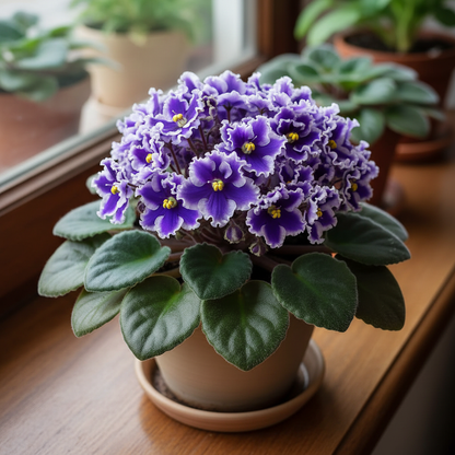 African Violet Exotic Purple Flower Seeds - African Violet Flower Seeds for Garden