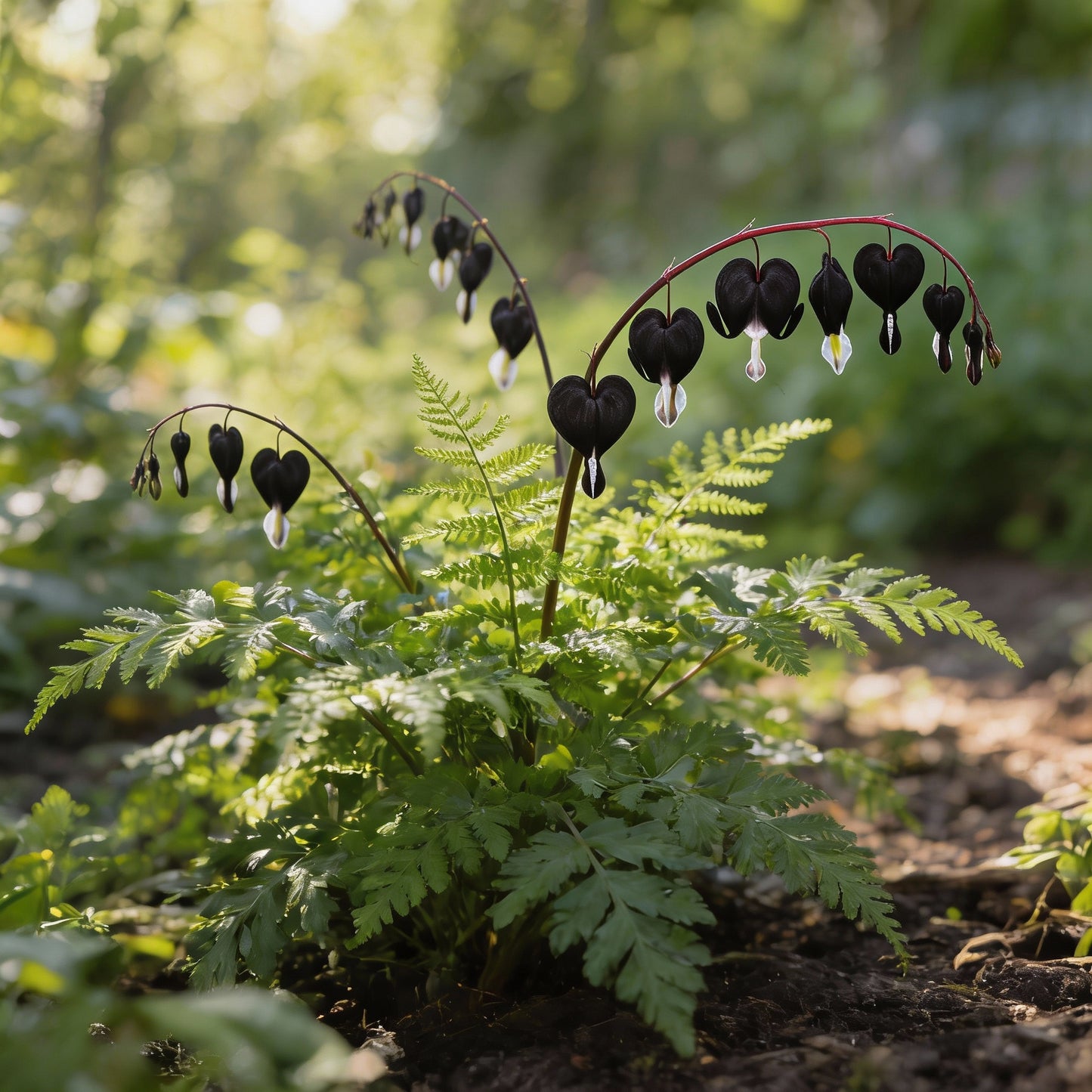 Black Bleeding Heart Flower Seeds for Planting – Perennial Shade Blooms