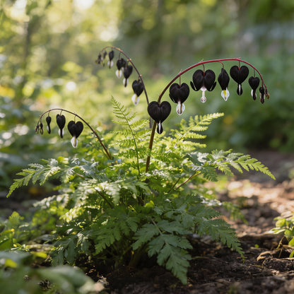 Black Bleeding Heart Flower Seeds for Planting – Perennial Shade Blooms