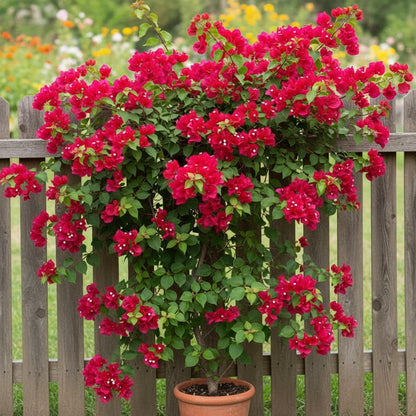 Red Bougainvillea Flower Seeds for Planting – Vibrant Climbing Ornamental Blooms