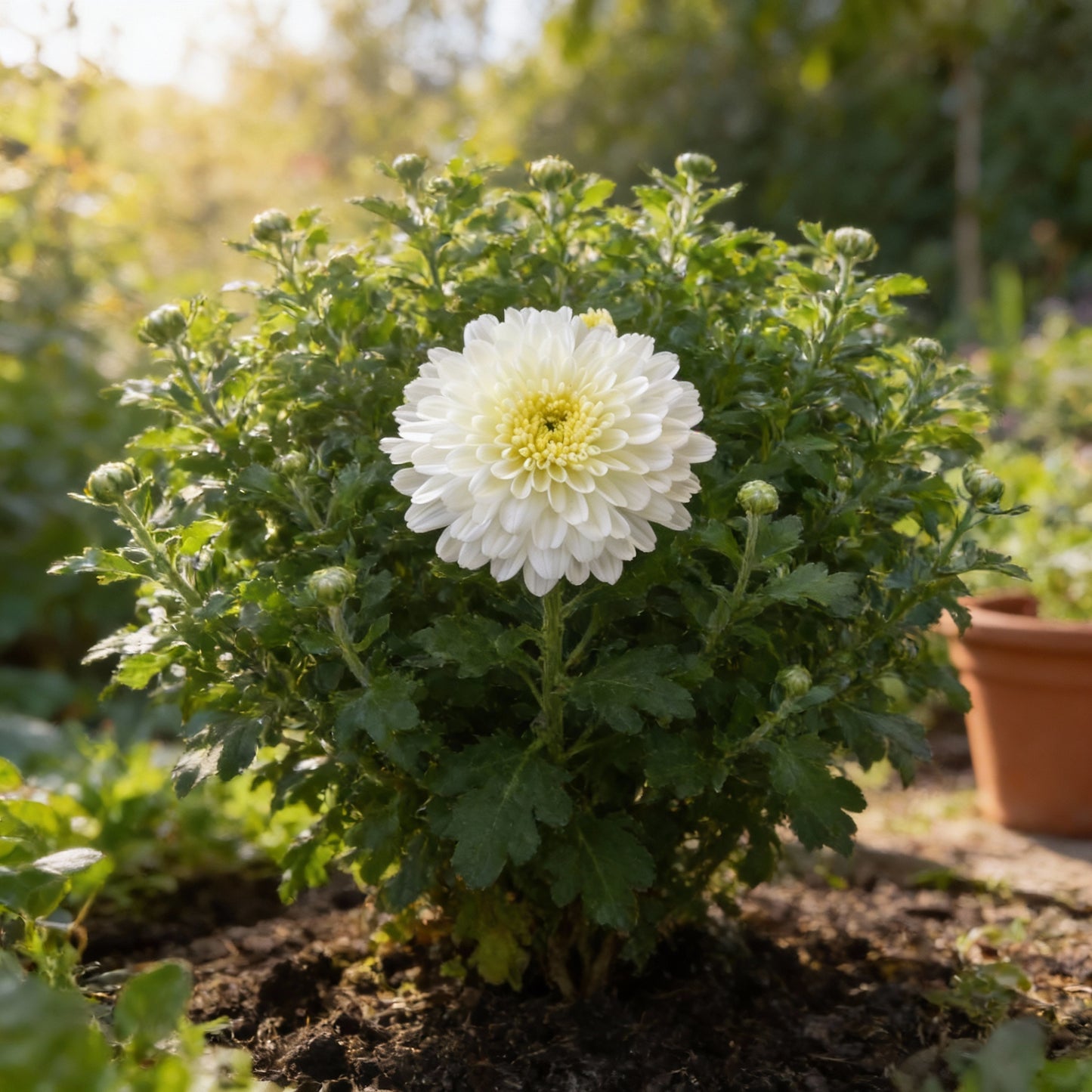 Premium White Chrysanthemum Flower Seeds for Planting