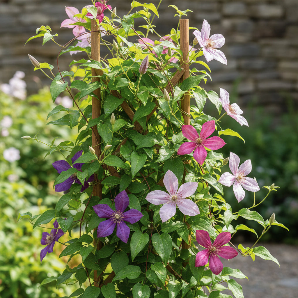 Clematis Flower Seeds for Planting – Mixed Color Climbing Blooms for All Seasons