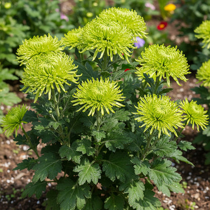 Green Spider Chrysanthemum Flower Seeds for Planting – Ornamental Cut Flower Variety