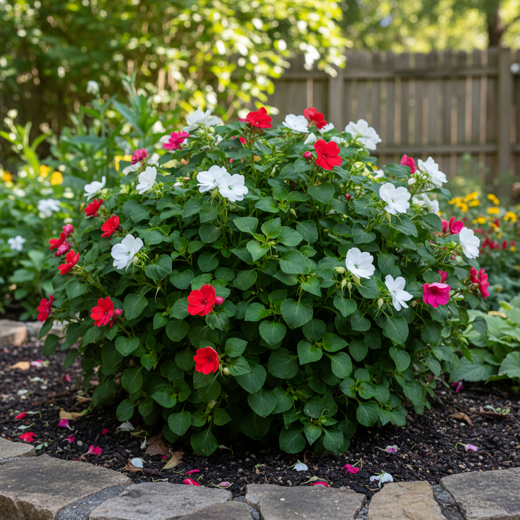 Impatiens Walleriana Baby Series White Flower Seeds for Planting