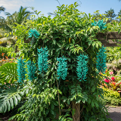 Jade Vine Flower Seeds – Rare Aqua Blue Exotic Climber