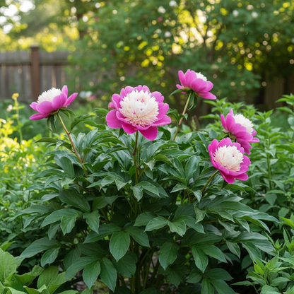 Pink and White Japanese Peony Flower Seeds - Peony Flower Seeds for Garden