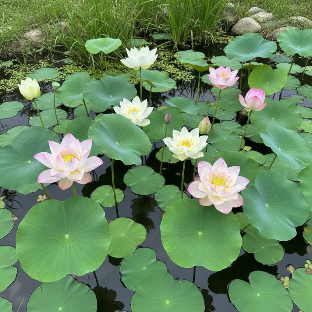 Lotus Mix Flower Seeds for Planting – All Mixed Colors Sacred Aquatic Blooms