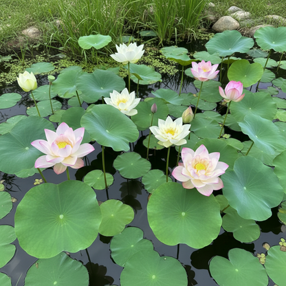 Lotus Mix Flower Seeds for Planting – All Mixed Colors Sacred Aquatic Blooms