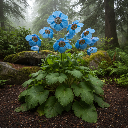 Meconopsis Baileyi Seeds – Blue Himalayan Poppy Flower Seeds