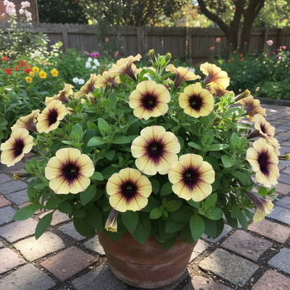 Black and Yellow Double Petunia Flower Seeds - Petunia Flower Seeds for Garden