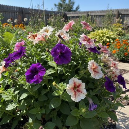Petunia Red White Star Seeds for Garden Planting