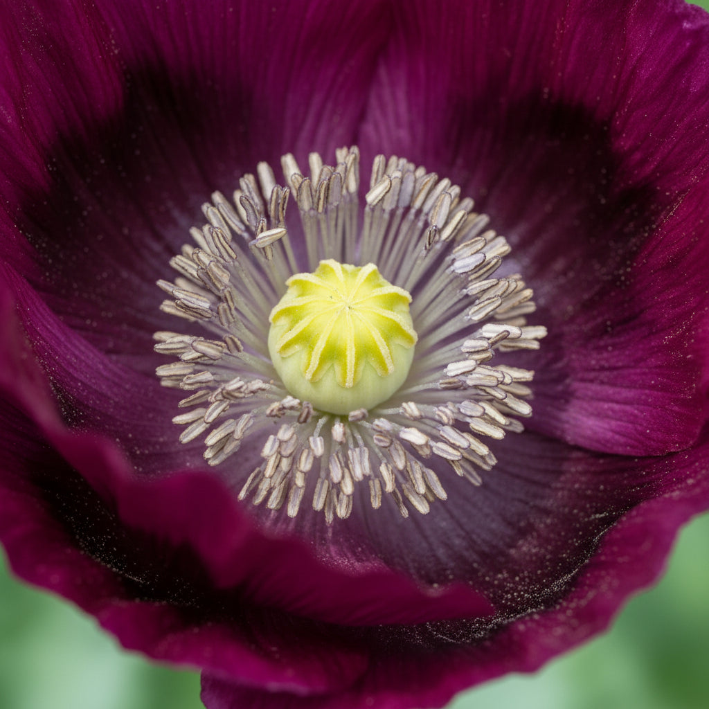 Poppy Papaver somniferum Lauren’s Grape Flower Seeds for Planting